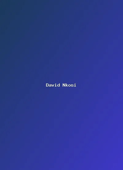 David Nkosi